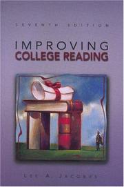 Cover of: Improving college reading by Lee A. Jacobus