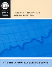 Cover of: The Inflation-Targeting Debate (National Bureau of Economic Research Studies in Income and Wealth)