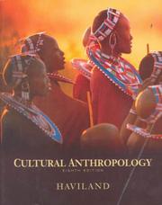 Cover of: Cultural anthropology by William A. Haviland