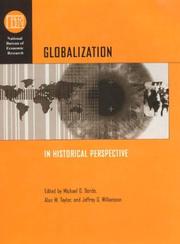 Cover of: Globalization in Historical Perspective (National Bureau of Economic Research Conference Report) by 
