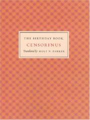 Cover of: The Birthday Book by Censorinus