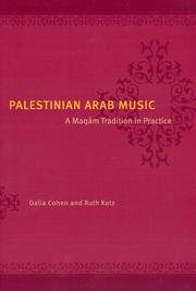 Cover of: Palestinian Arab Music by Dalia Cohen, Ruth Katz