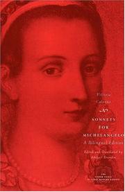 Cover of: Sonnets for Michelangelo: A Bilingual Edition (The Other Voice in Early Modern Europe)