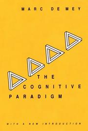 Cover of: The cognitive paradigm by Marc de Mey