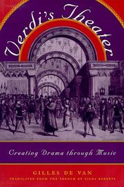 Cover of: Verdi's theater by Gilles de Van