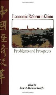 Cover of: Economic reform in China: problems and prospects