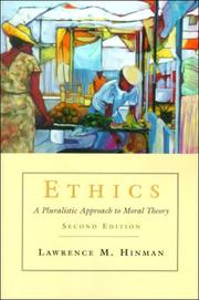 Cover of: Ethics by Lawrence M. Hinman, Lawrence M. Hinman