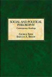 Cover of: Social and political philosophy: contemporary readings