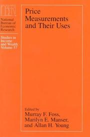 Cover of: Price measurements and their uses