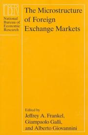 Cover of: The microstructure of foreign exchange markets