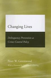 Cover of: Changing Lives by Peter W. Greenwood