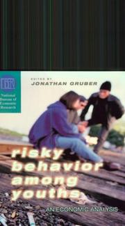 Cover of: Risky Behavior among Youths by Jonathan Gruber