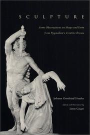 Cover of: Sculpture: Some Observations on Shape and Form from Pygmalion's Creative Dream