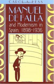 Cover of: Manuel de Falla and Modernism in Spain, 1898-1936
