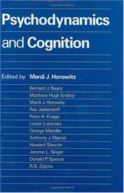 Cover of: Psychodynamics and cognition