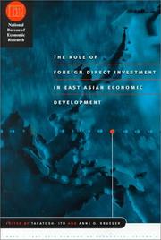 Cover of: The Role of Foreign Direct Investment in East Asian Economic Development (National Bureau of Economic Research-East Asia Seminar on Economics)