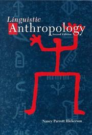 Cover of: Linguistic anthropology