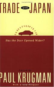 Cover of: Trade with Japan: has the door opened wider?