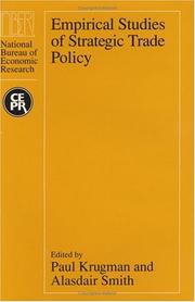 Cover of: Empirical studies of strategic trade policy by edited by Paul Krugman and Alasdair Smith.