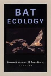 Cover of: Bat Ecology by 