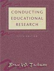 Cover of: Conducting educational research by Tuckman, Bruce W., Tuckman, Bruce W.