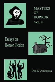 Cover of: Masters of Horror : Volume Two by Don D'Ammassa