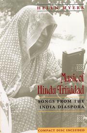 Cover of: Music of Hindu Trinidad by Helen Myers