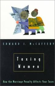 Taxing women by Edward J. McCaffery