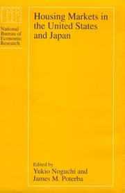 Cover of: Housing markets in the United States and Japan