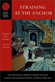 Straining at the anchor by Alan M. Taylor