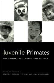 Cover of: Juvenile Primates by 