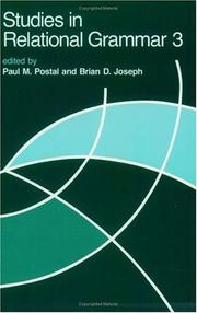 Cover of: Studies in Relational Grammar 3 (Studies in Relational Grammar)