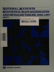 Cover of: National accounts statistics by UN. Statistics Division