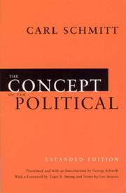 Cover of: The Concept of the Political: Expanded Edition