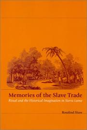 Cover of: Memories of the Slave Trade by Rosalind Shaw