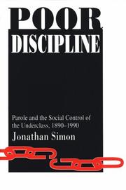 Cover of: Poor Discipline (Studies in Crime and Justice)