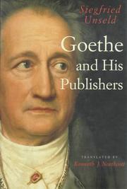 Cover of: Goethe and his publishers