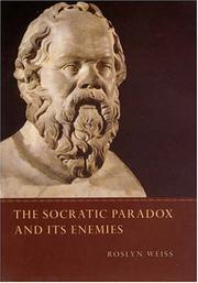 Cover of: The socratic paradox and its enemies