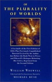 Cover of: Of the plurality of worlds