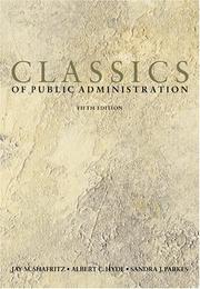 Cover of: Classics of public administration