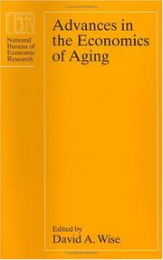 Cover of: Advances in the economics of aging