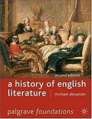 Cover of: A History of English Literature: Second Edition (Palgrave Foundations)