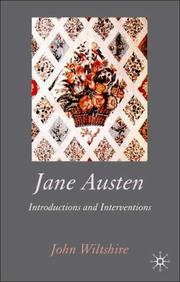 Cover of: Jane Austen by John Wiltshire