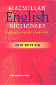 Cover of: Macmillan English Dictionary for Advanced Learners