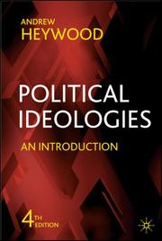 Cover of: Political Ideologies 4th Ed by Andrew Heywood