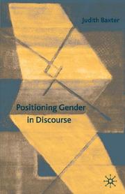 Cover of: Positioning Gender in Discourse by Judith Baxter