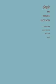 Cover of: Style in Prose Fiction (English Institute Essays)