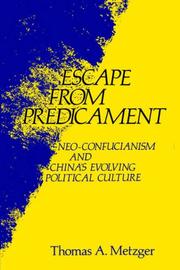 Escape From Predicament by Thomas Metzger