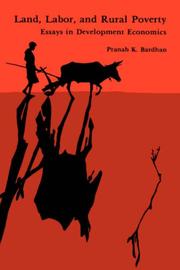 Cover of Land, labor, and rural poverty