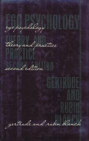Cover of: Ego psychology: theory and practice